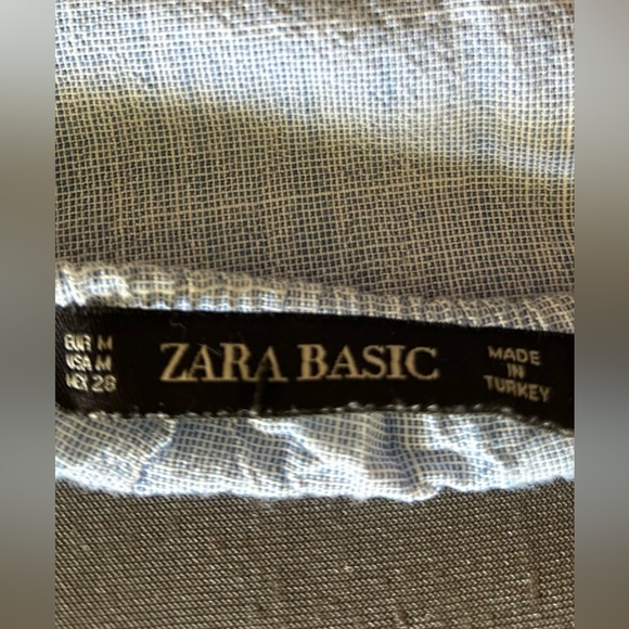 Zara Embroidered Sequinned Blue Dress &  Black Belt - Picture 13 of 16